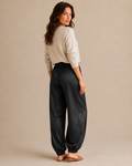 Pleated Balloon Trouser - Black view [[c:black]]