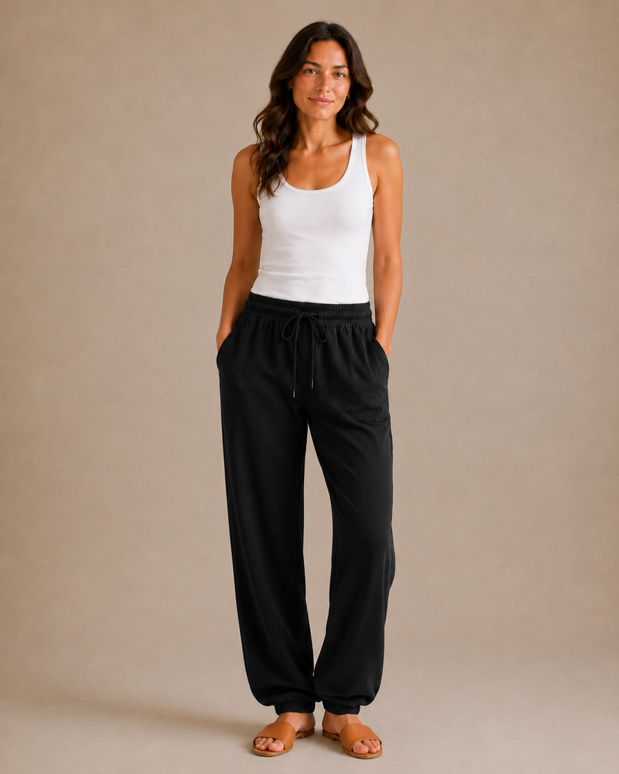 Everyday Jogger Sweatpant - Black front [[c:black]]